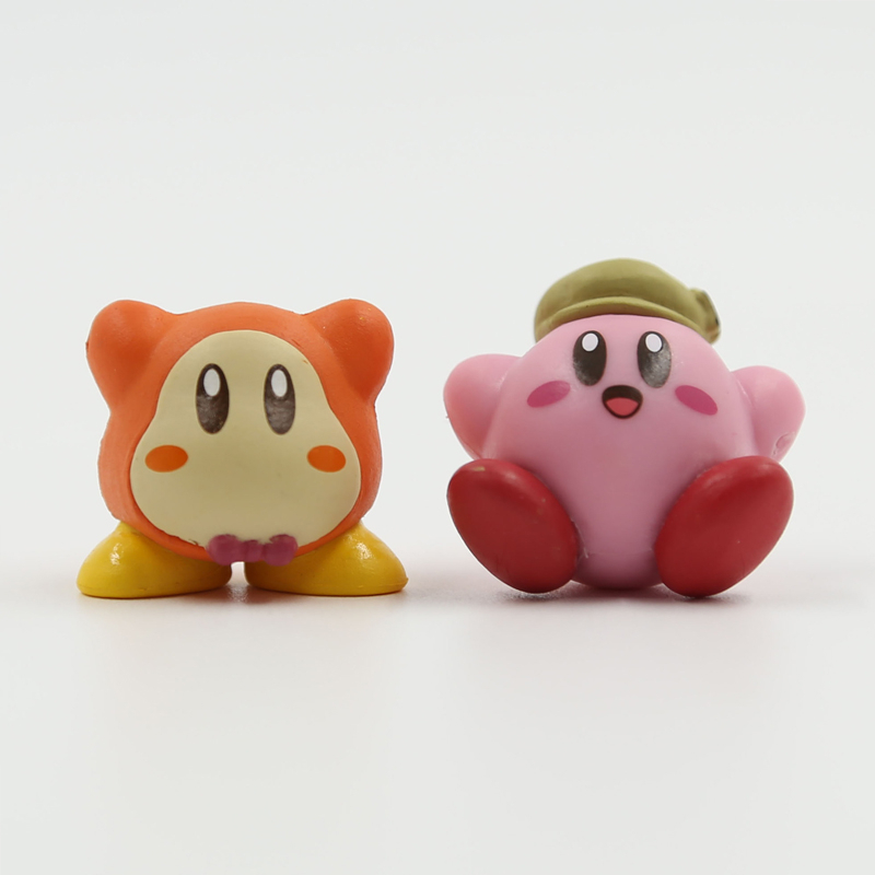 TAKARA TOMY Set 2 Mô Hình Nhân Vật Hoạt Hình Kirby Trang Trí Bánh Kem