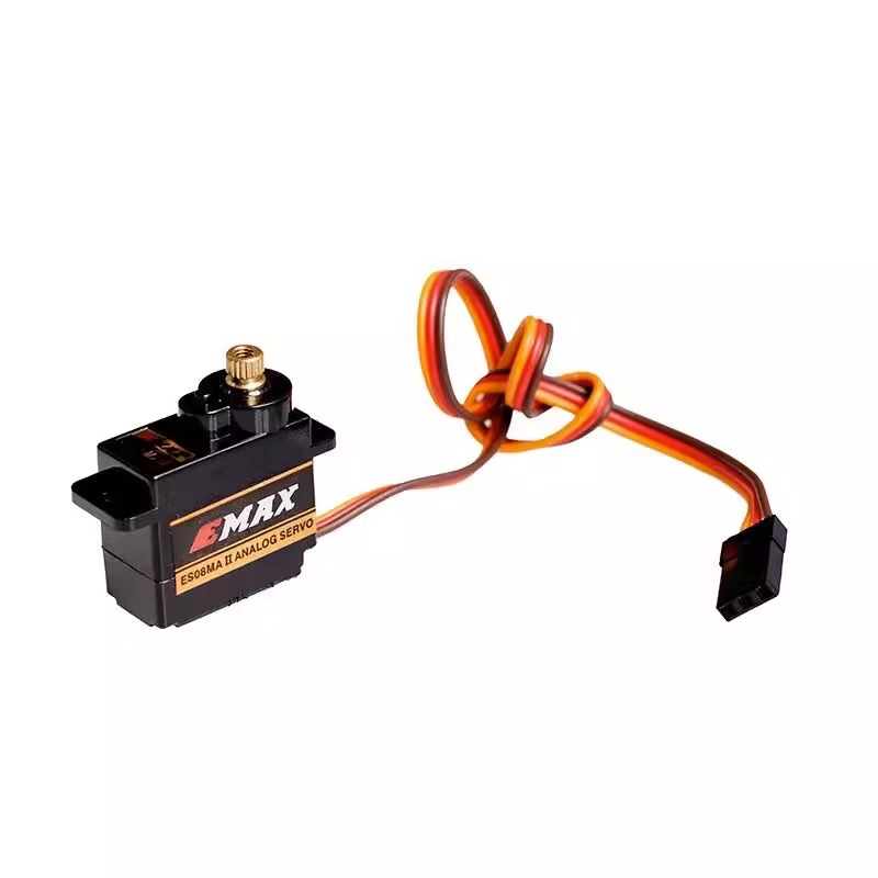 Phong cách mới EMAX ES08MA II 12g / 1.8kg / 10 giây Răng kim loại Bánh lái Mini / ES08MA II