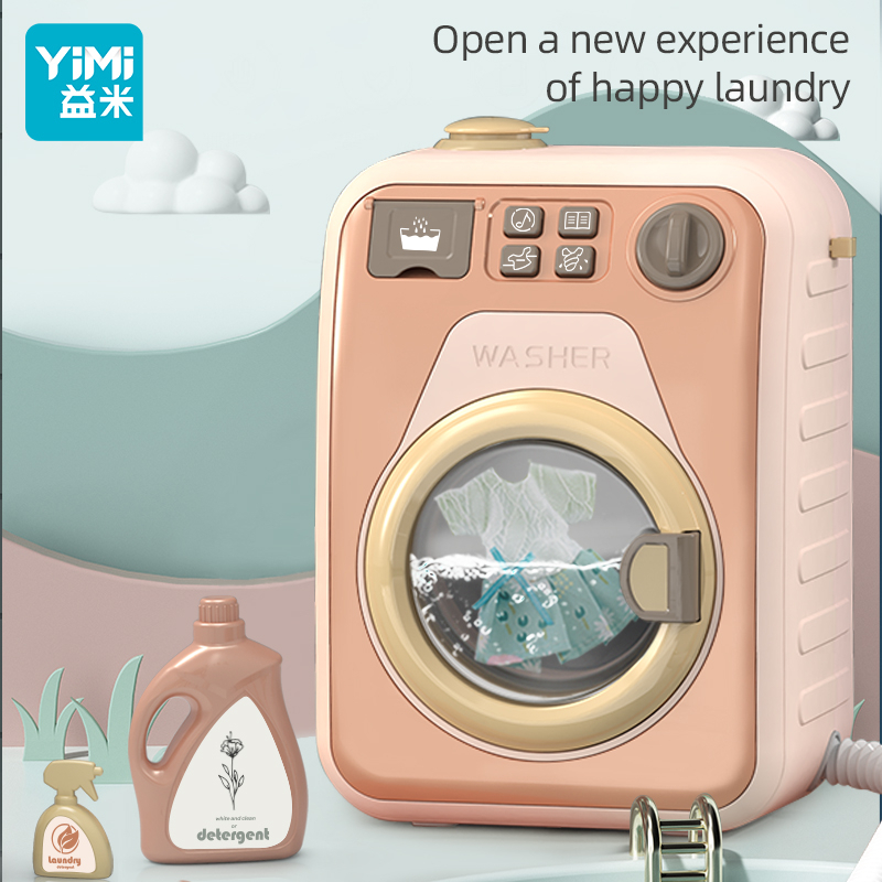 YIMI Đồ Chơi Mô Hình Máy Giặt Mini Có Đèn Và Nhạc Cho Bé 3-4 - 2-6 Tuổi