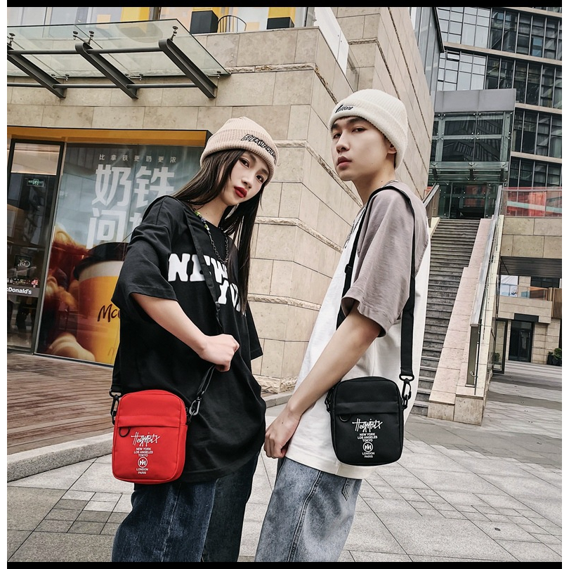 Deere Jack Túi Đeo Chéo Đa Chức Năng Phong Cách Hàn Quốc Đơn Giản Thời Trang Cho Nam Và Nữ