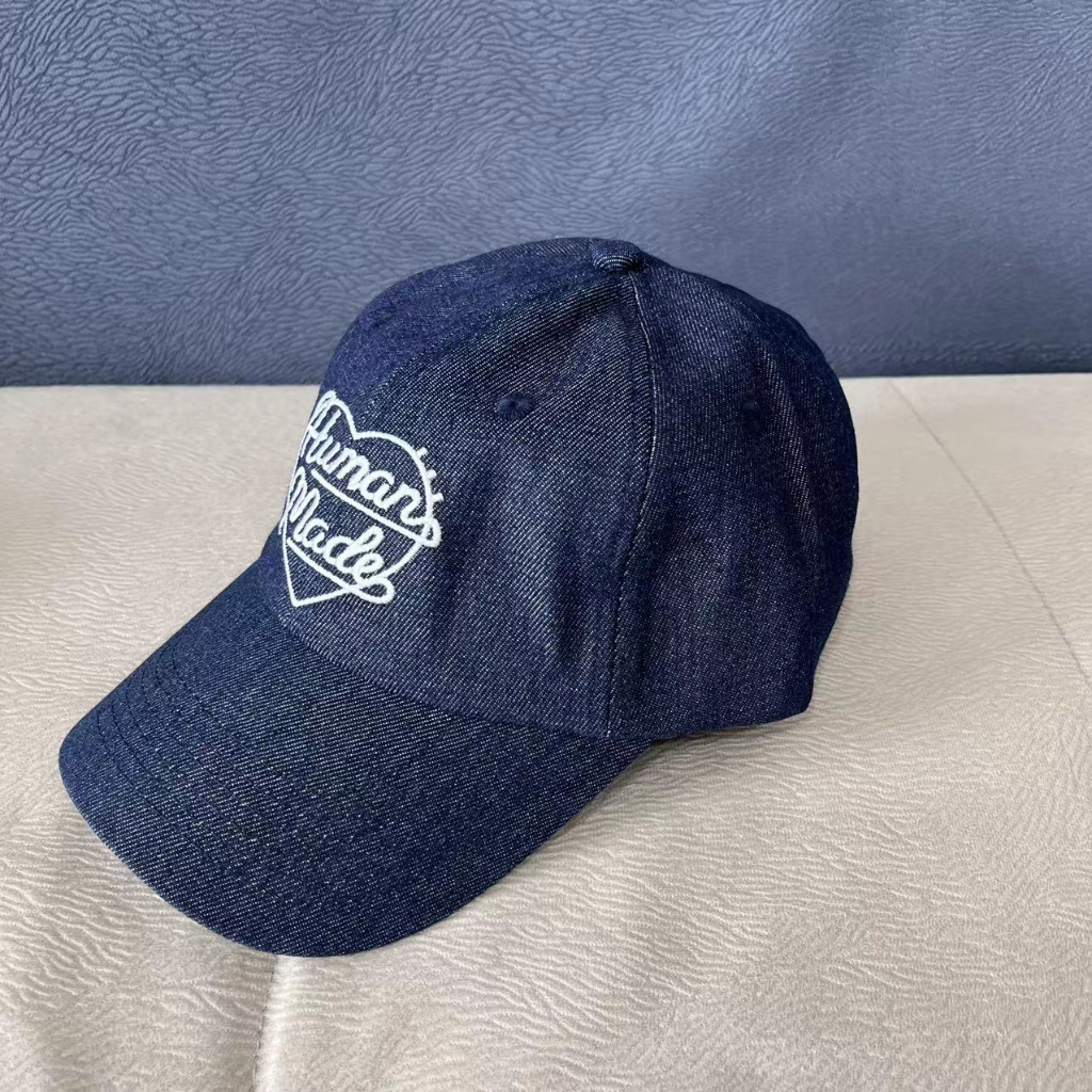 Mũ Lưỡi Trai Denim Thêu Hình Trái Tim Phong Cách Mới Cho Cặp Đôi