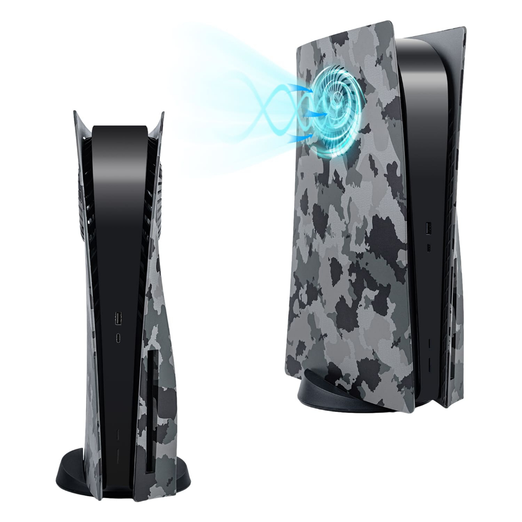 Tấm ốp hông thay thế có khe tản nhiệt cho PS5 Fat (Không dùng cho PS5 Slim&PS5 Pro)
