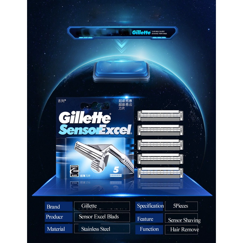 GILLETTE Illette Lưỡi Dao Cạo Râu Hai Lớp Thay Thế Cho Dao Cạo Râu Mặt cukur vector3