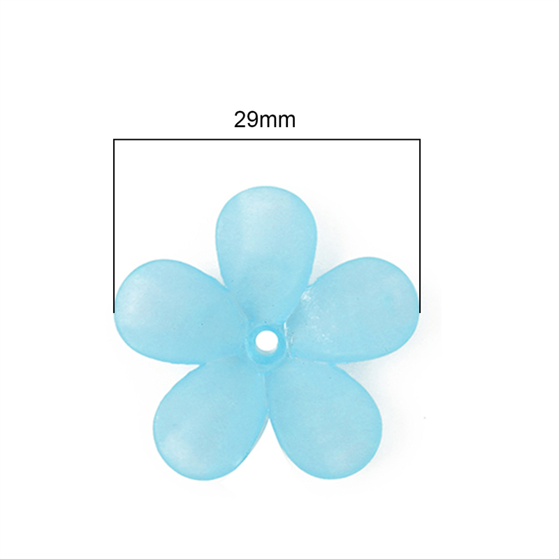 Bó Hoa Năm Cánh Bằng Acrylic 29X29mm Dùng Làm Trang Sức DIY