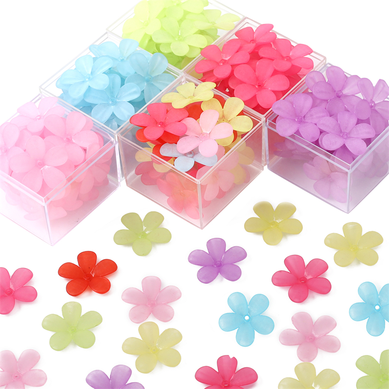 Bó Hoa Năm Cánh Bằng Acrylic 29X29mm Dùng Làm Trang Sức DIY