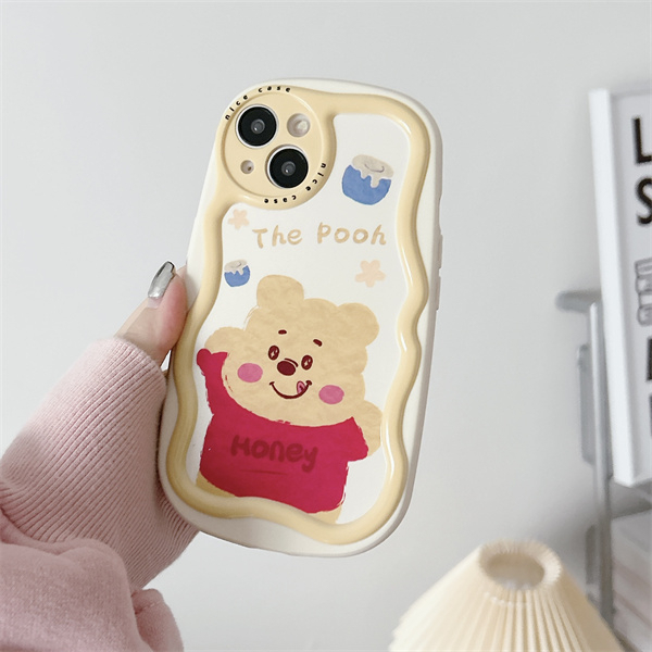 Ốp Điện Thoại Họa Tiết Gấu Winnie Hoạt Hình Cho iPhone 11 12 12Pro 12Promax 13 13Pro 13Promax 14 14Pro 14Promax