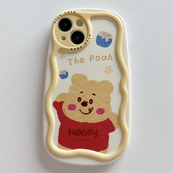 Ốp Điện Thoại Họa Tiết Gấu Winnie Hoạt Hình Cho iPhone 11 12 12Pro 12Promax 13 13Pro 13Promax 14 14Pro 14Promax