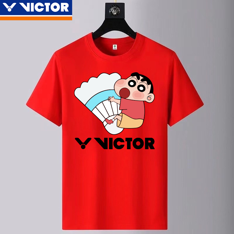 Áo Thun Thể Thao Cầu Lông Ngắn Tay Nhanh Khô Mẫu Mới Năm 2023 "Crayon Shin-chan" Cho Nam Và Nữ