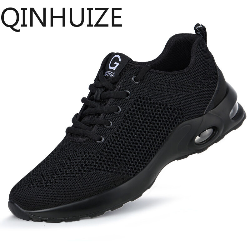 Qinhuize Giày Bảo Hộ Lao Động Mũi Thép Chống Đâm Thủng An Toàn Cho Nam