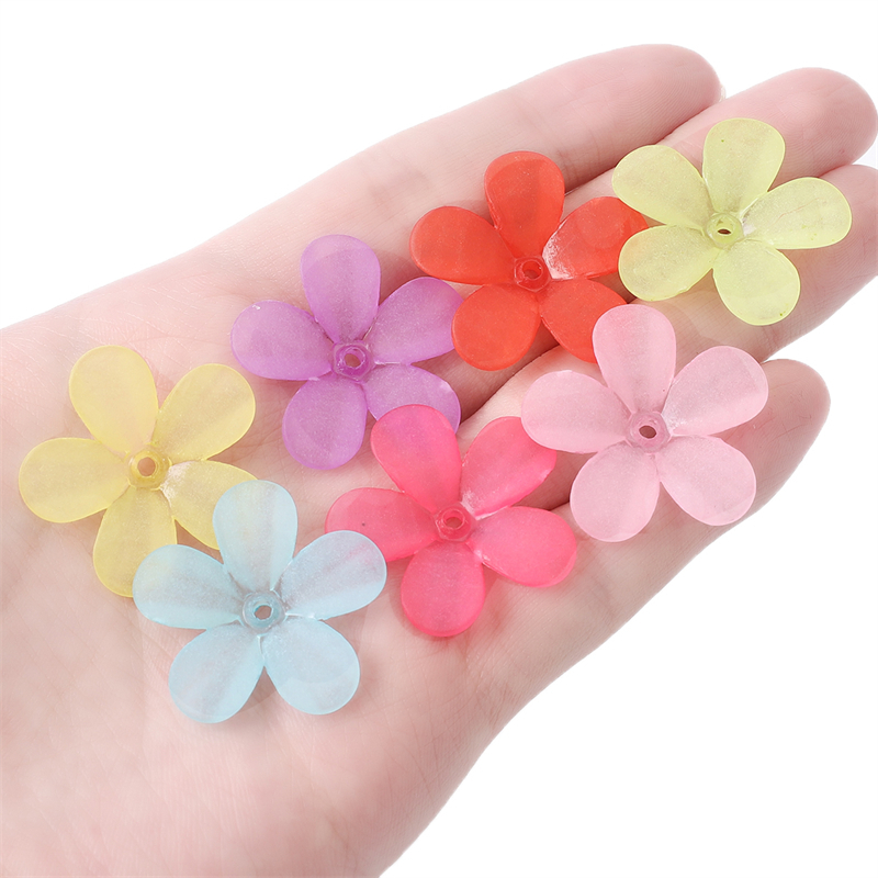 Bó Hoa Năm Cánh Bằng Acrylic 29X29mm Dùng Làm Trang Sức DIY