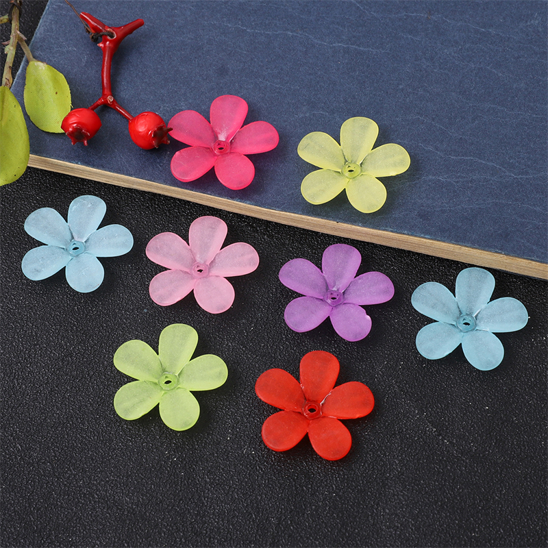 Bó Hoa Năm Cánh Bằng Acrylic 29X29mm Dùng Làm Trang Sức DIY