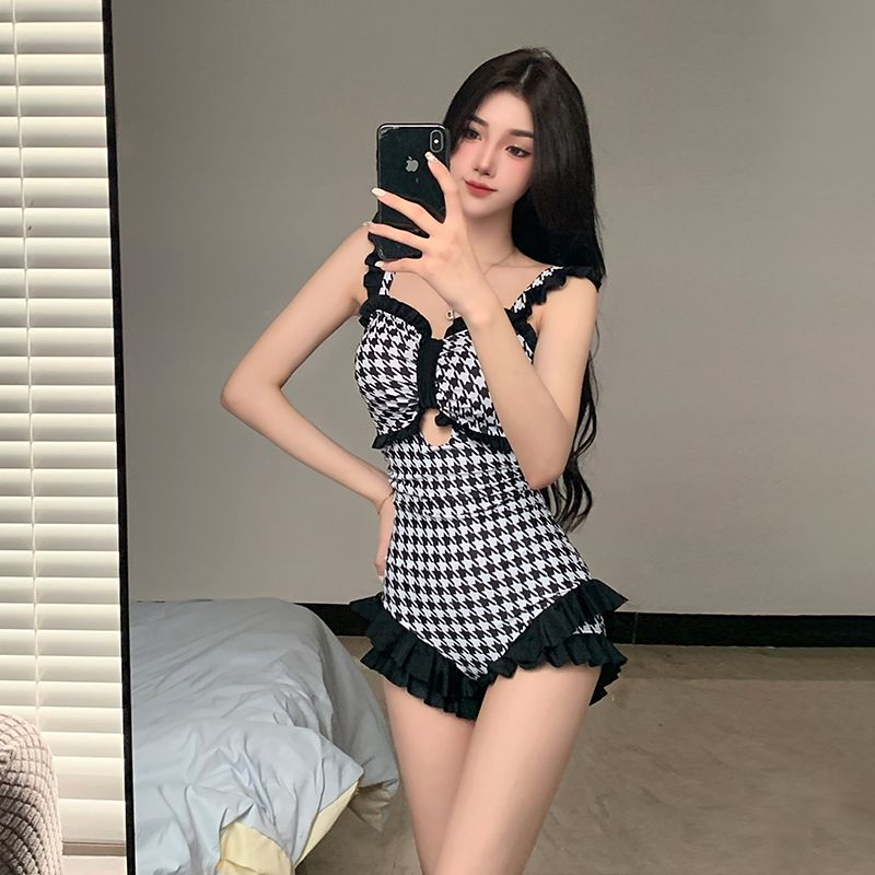 JNstudio Bikini Đồ Bơi Đi Biển Nữ Chéo Lưng Kín Đáo Sexy Bãi biển Du lịch2023 060302