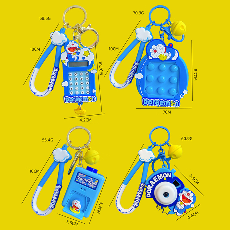 Móc Khóa Hình Máy Ảnh Doraemon Đầu To Dễ Thương