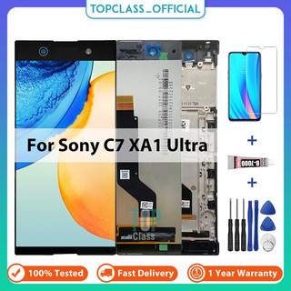 Màn hình lcd cho sony xperia xa1 ultra g3221 g3212 g3223 g3226 c7 màn hình lcd màn hình cảm ứng số hóa màn hình cảm ứng lắp ráp với khung