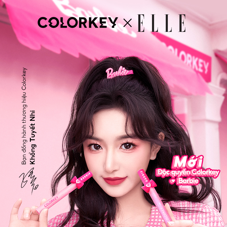 Colorkey Barbie Ngọt Ngào Son Kem Lì Air Lip Glaze Son Tint Gương Bóng Air Lip Glaze