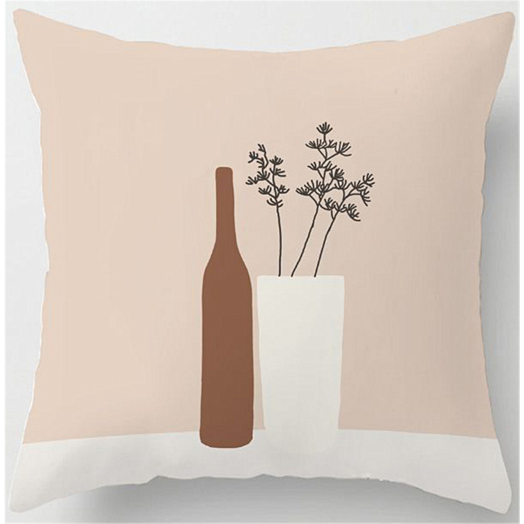 Vỏ Đệm Morandi. 70x70.60x60.50x50.45x45.40x40.Vỏ Bọc Gối Hình Vuông Bằng cotton