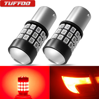 Set 2 Chip Đèn LED 1157 BAY15D P21 / 5W 2835 SMD Ánh Sáng Đỏ Dành Cho Ô Tô