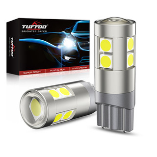 Tuffoo 2 Chiếc W5W T10 Bóng Đèn LED Canbus Cho Ô Tô Đỗ Xe Vị Trí Đèn Bản Đồ Nội Thất Mái Vòm Đèn Biển Số Đèn Thân Cây Đèn Auto12V 24V Trắng 6000K Đỏ Hổ Phách Vàng Băng Xanh