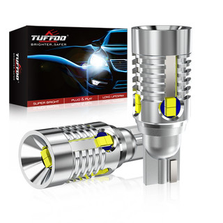 Set 2 Bóng Đèn LED T15 T16 W16W 912 921 Ánh Sáng Trắng 6000K Dành Cho Ô Tô