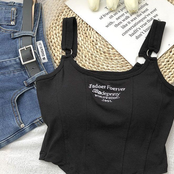 Milyfashion Áo Hai Dây Có Đệm Ngực Thiết Kế Cảm Giác Thời Trang Mùa Hè Mới