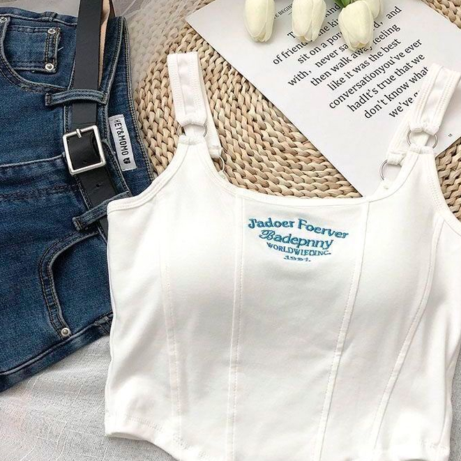 Milyfashion Áo Hai Dây Có Đệm Ngực Thiết Kế Cảm Giác Thời Trang Mùa Hè Mới