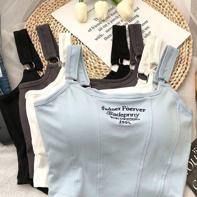 Milyfashion Áo Hai Dây Có Đệm Ngực Thiết Kế Cảm Giác Thời Trang Mùa Hè Mới