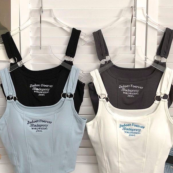 Milyfashion Áo Hai Dây Có Đệm Ngực Thiết Kế Cảm Giác Thời Trang Mùa Hè Mới