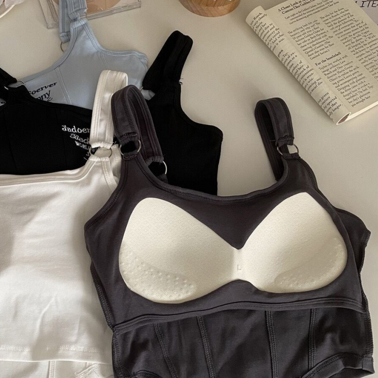 Milyfashion Áo Hai Dây Có Đệm Ngực Thiết Kế Cảm Giác Thời Trang Mùa Hè Mới