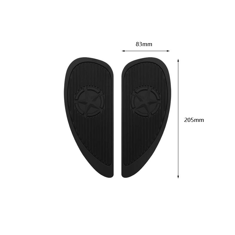 Miếng Dán Trang Trí Bình Xăng Xe Mô Tô Bằng Cao Su Chống Trượt Kiểu Retro