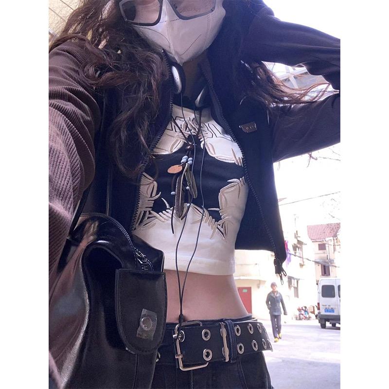 QADCOL Áo Thun Cotton Tay Ngắn Hở Vai Màu Trơn Mùa Hè Phong Cách Mỹ Mới Cho Nữ