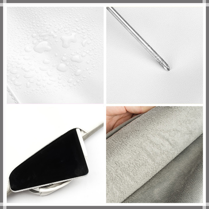 ⭐️With Shoulder Strap + Tie Strap⭐️Portable laptop bag waterproof and shockproof large capacity PU liner bag 12/13/14/15.6 inch