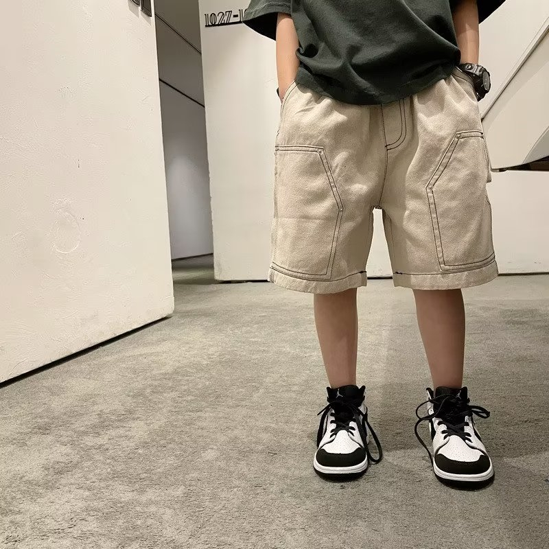 Quần ngắn ống rộng Thoáng Khí Thoải Mái Thời Trang Mùa Hè Hàng Mới Dành Cho Bé Trai 110-170