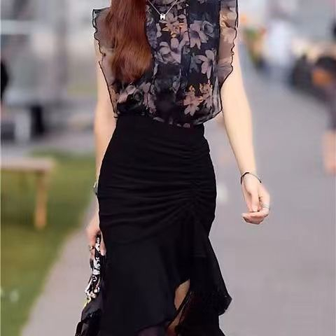 Đầm Đen Không Tay Thiết Kế Độc Đáo Thời Trang Mùa Hè Cao Cấp Cho Nữ