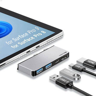 Trạm Hub Chia Cổng USB 3.0 * 1 Cổng USB 2.0 * 1 Cho Microsoft Surface Pro9 / 8 UOGIC Pro9 / 8