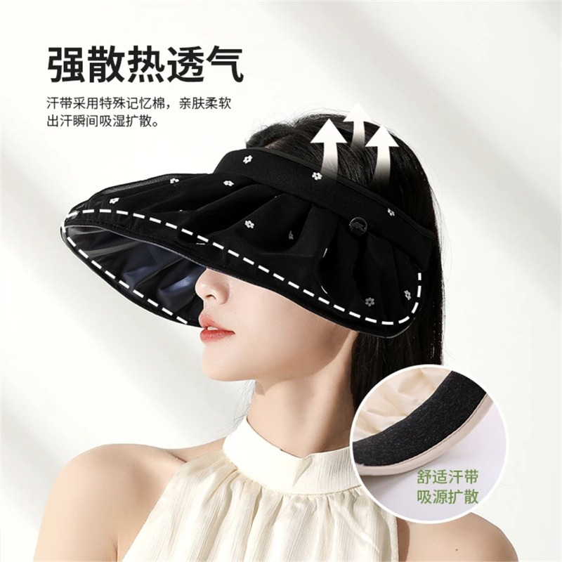 Mũ Chống Nắng Hai Cách Sử Dụng Họa Tiết Hoa Nhỏ Xinh Xắn Thời Trang Dành Cho Nữ