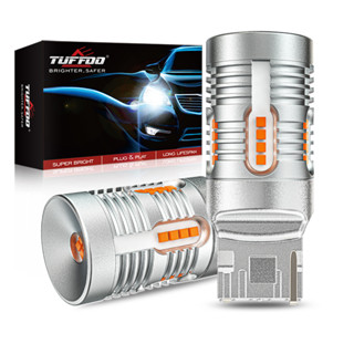 TUFFOO Đèn LED báo rẽ ô tô T20 7440 Wy21w 1156 Bau15s Py21w P21w Ba15s T15 WY16W Bóng đèn LED Canbus Lỗi Miễn phí Không có Hyperflash Màu vàng hổ phách