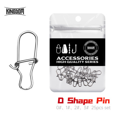 Vương Quốc 25 Chiếc D-SNAP Câu Cá Dụng Cụ Chụp Mạnh Mẽ Bầu Kết Nối Phụ Kiện Đặc Biệt Vòng Mồi Câu Cá Dụng Cụ