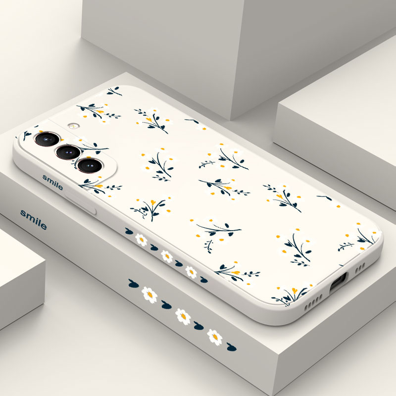 Ốp Điện Thoại Họa Tiết Hoa Thoải Mái Cho Samsung Galaxy S21 S20 FE Ultra Plus