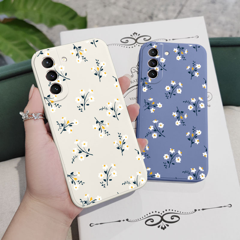 Ốp Điện Thoại Họa Tiết Hoa Thoải Mái Cho Samsung Galaxy S21 S20 FE Ultra Plus