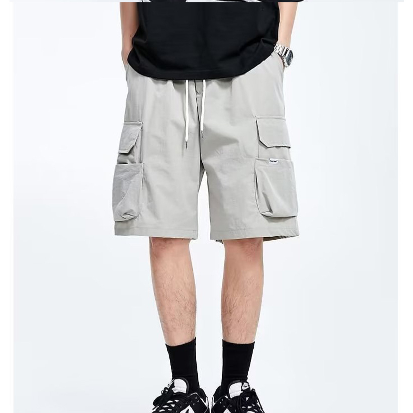 Quần ngắn ống rộng Màu Trơn Thời Trang Mùa Hè Dành Cho Nam