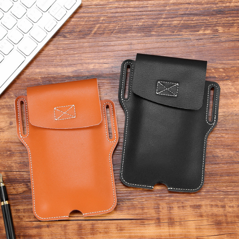 Túi Da Đeo Hông Đựng Điện Thoại Phong Cách Thể Thao Cho Nam