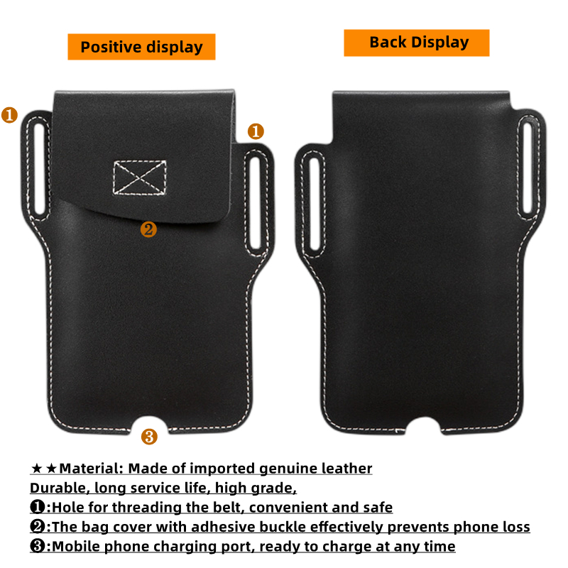 Túi Da Đeo Hông Đựng Điện Thoại Phong Cách Thể Thao Cho Nam