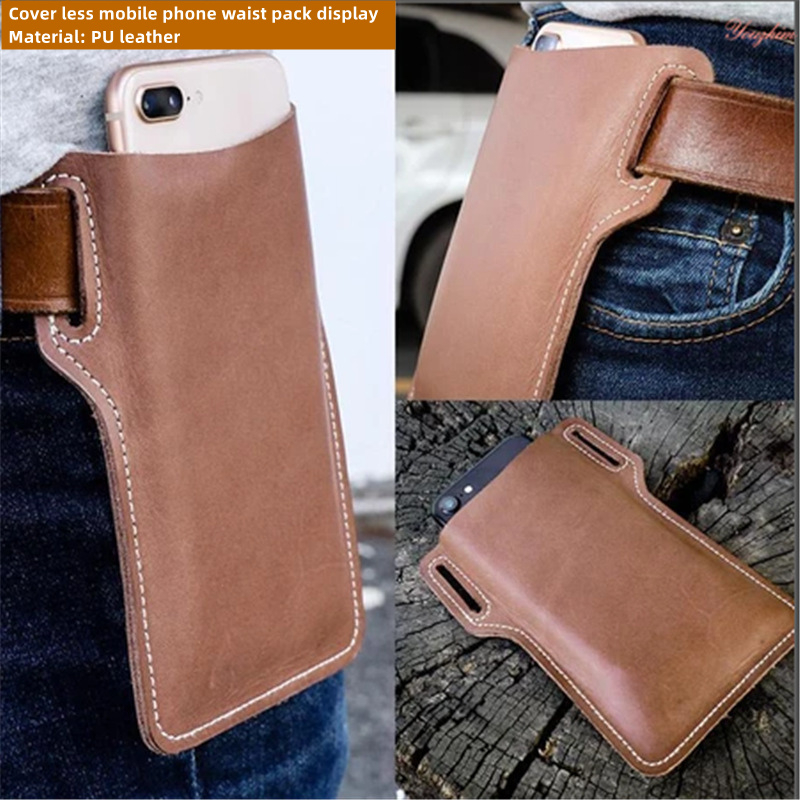 Túi Da Đeo Hông Đựng Điện Thoại Phong Cách Thể Thao Cho Nam