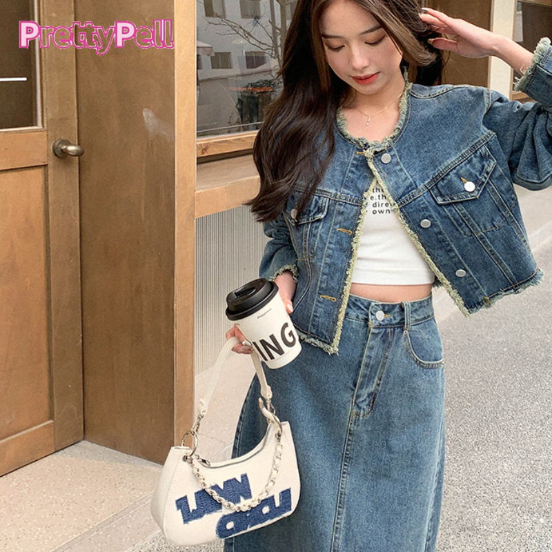 PrettyPell Túi Xách Đeo Vai Bằng Nhựa PP / Thêu Trang Trí Dây Xích Thời Trang Cho Nữ