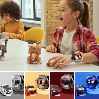 Xe đua điều khiển từ xa mini 2.4ghz sạc usb có đồng hồ đeo tay rc