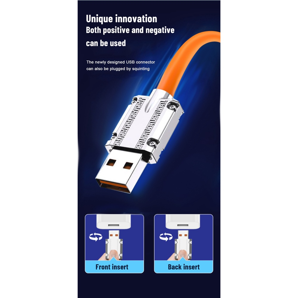 Củ Sạc Siêu Nhanh 180 Độ 120W 6A 180 Độ° Dây Cáp Sạc Nhanh Type C Bằng Silicon Dành Cho Xiaomi iPhone 13 pro 14