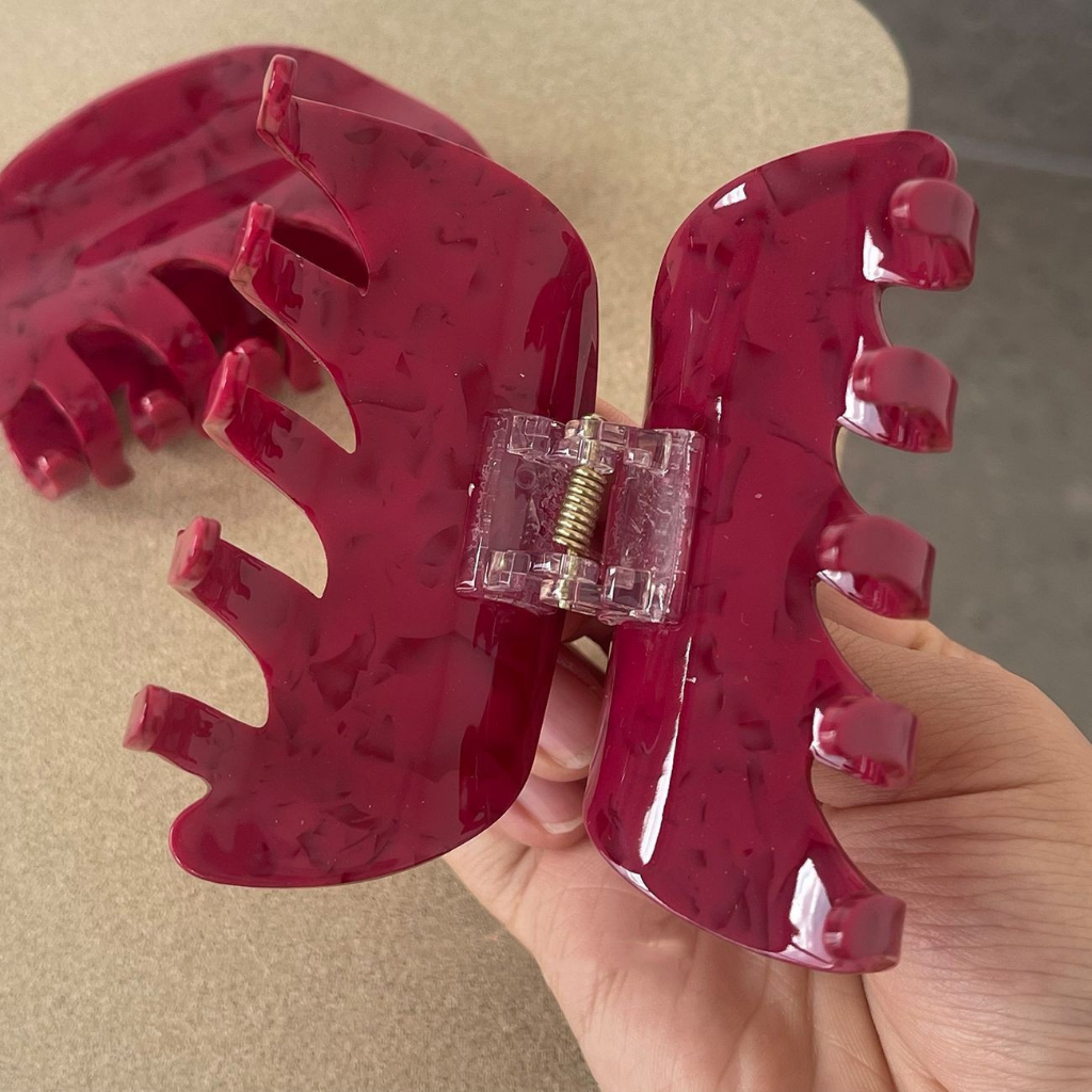 Kẹp Tóc Phong Cách Châu Âu Hàn Quốc Màu Trắng Đỏ cherries Axit Grabb Cá TíNh Cho Nữ