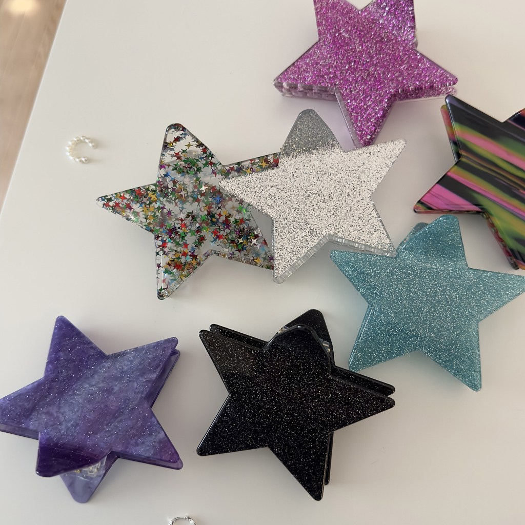 Kẹp Tóc Hình Ngôi Sao Năm Cánh Màu Sắc Thời Trang Hàn Quốc 2023 Dành Cho Bạn Nữ