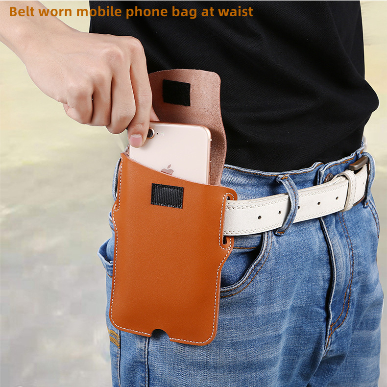 Túi Da Đeo Hông Đựng Điện Thoại Phong Cách Thể Thao Cho Nam