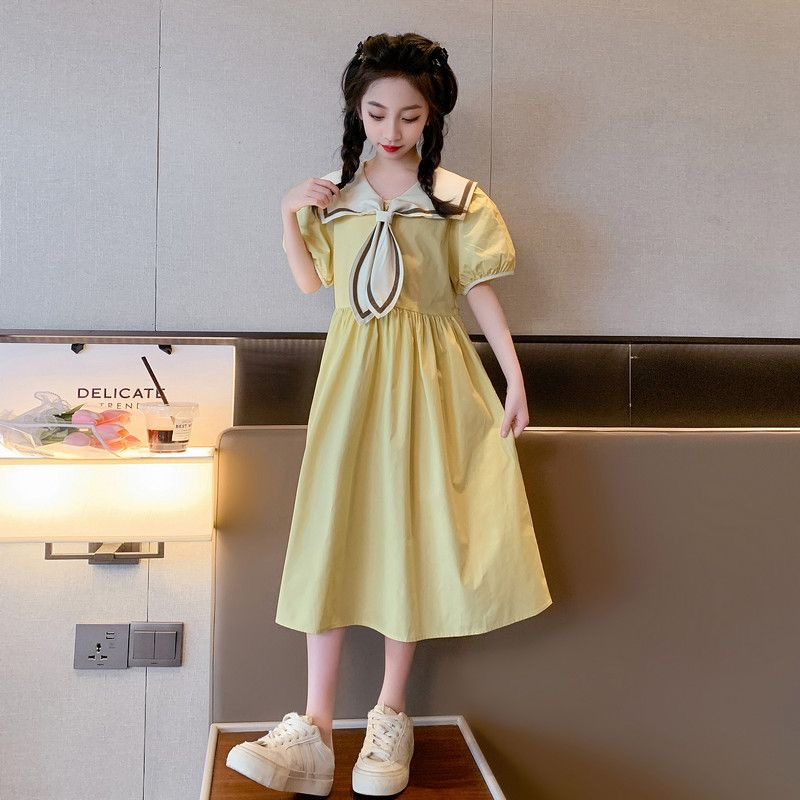 Đầm Công Chúa Phong Cách Hàn Quốc Thời Trang Mùa Hè Cho Bé Gái 3-14 Tuổi